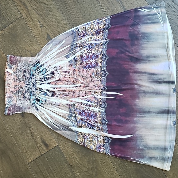 BOHO STRAPLESS DRESS - Picture 6 of 10